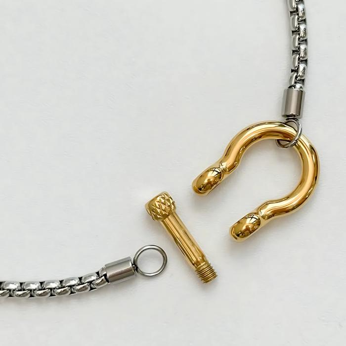 Carabiner Necklace - Stainless Steel