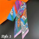  Skinny Satin Scarf - Bag Charm, Bow, Neck Tie - Scarves Collection