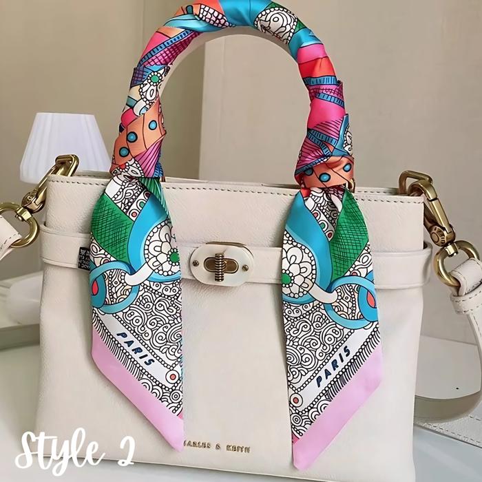 Skinny Satin Scarf - Bag Charm, Bow, Neck Tie - Scarves Collection