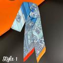  Skinny Satin Scarf - Bag Charm, Bow, Neck Tie - Scarves Collection