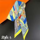 Style 5 Skinny Satin Scarf - Bag Charm, Bow, Neck Tie - Scarves Collection
