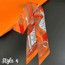  Skinny Satin Scarf - Bag Charm, Bow, Neck Tie - Scarves Collection
