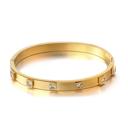  Sublime Square Bangle Bracelet - Stainless Steel