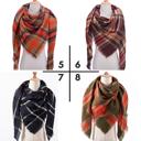  CLEARANCE Spring Scarf Collection - Triangle Plaid Tartan 