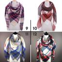  CLEARANCE Spring Scarf Collection - Triangle Plaid Tartan 