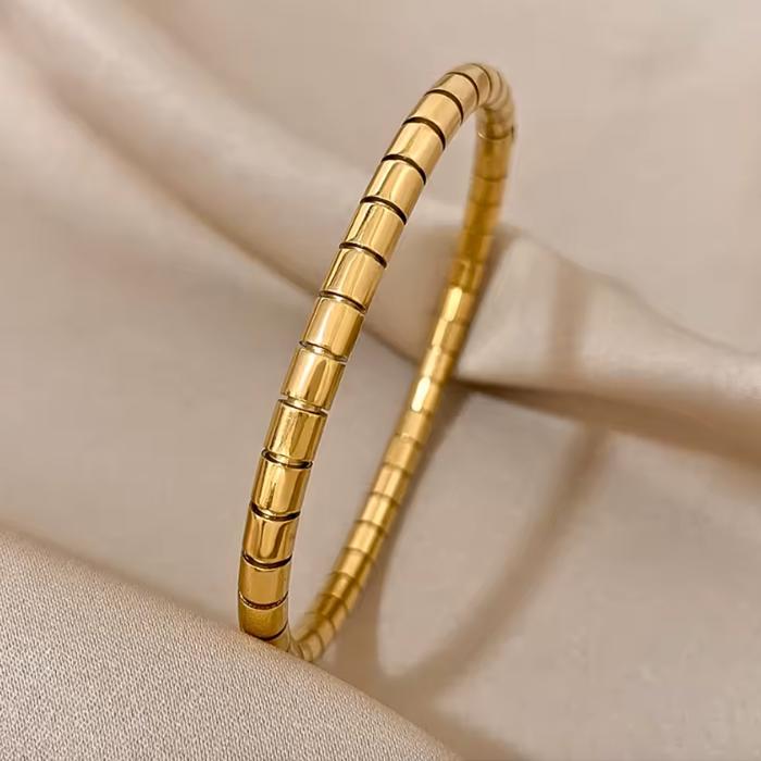 Tubular Bangle Bracelet - Stainless Steel