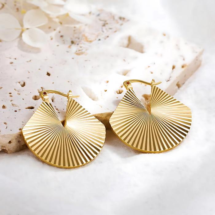 Yara Slim Gold Tone Earrings