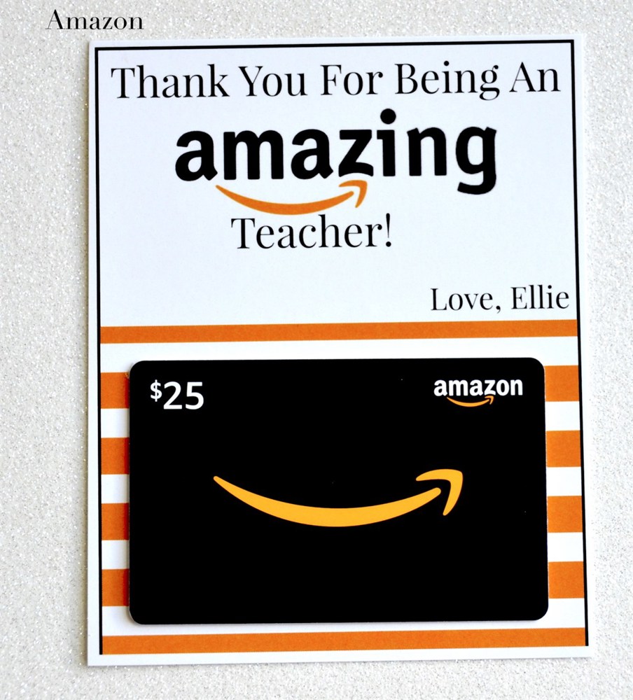 (4) Pack Personalized Teacher Gift Card Holders 