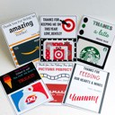  (4) Pack Personalized Teacher Gift Card Holders 