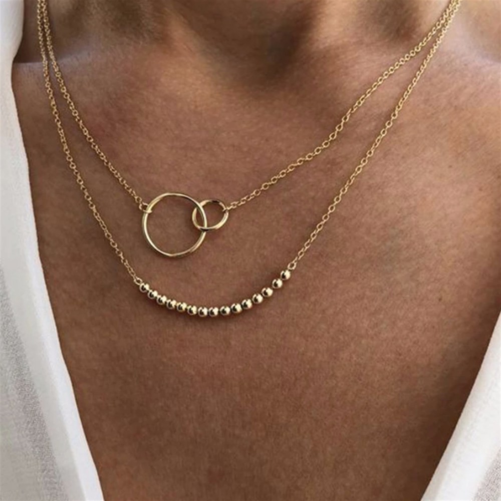 The Bella Double Layered Chain Necklace