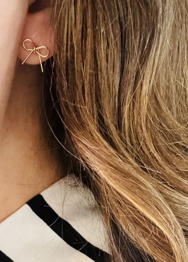 On Trend Dainty Bow Earrings