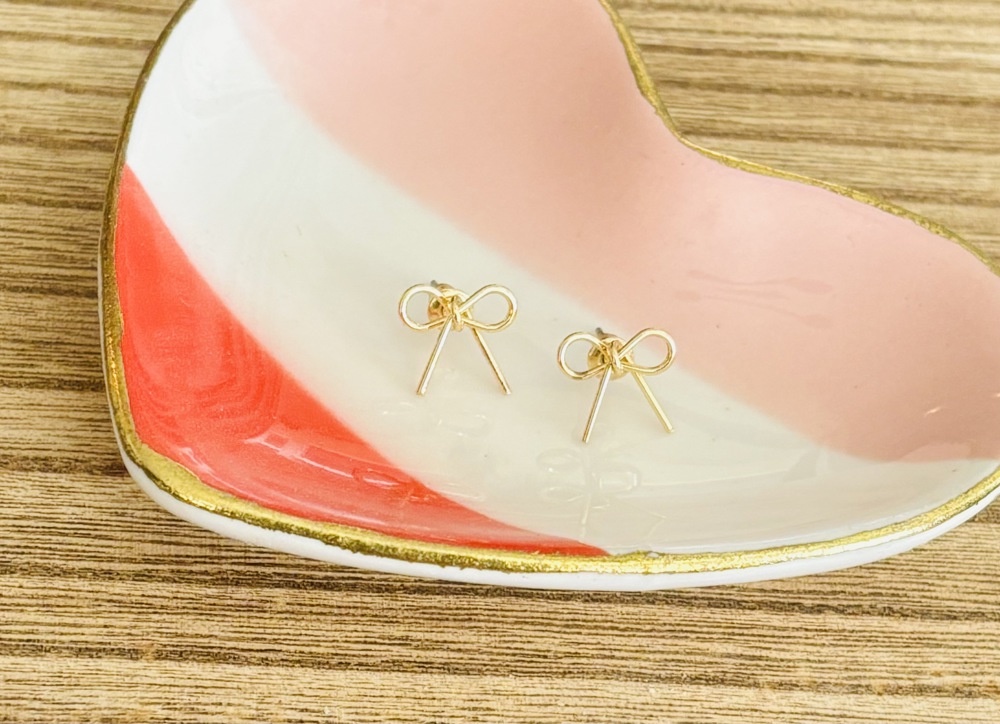 On Trend Dainty Bow Earrings