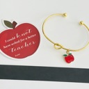  Christmas Teacher Knot Bracelet & Stationery Tag Gift