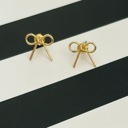  On Trend Dainty Bow Earrings