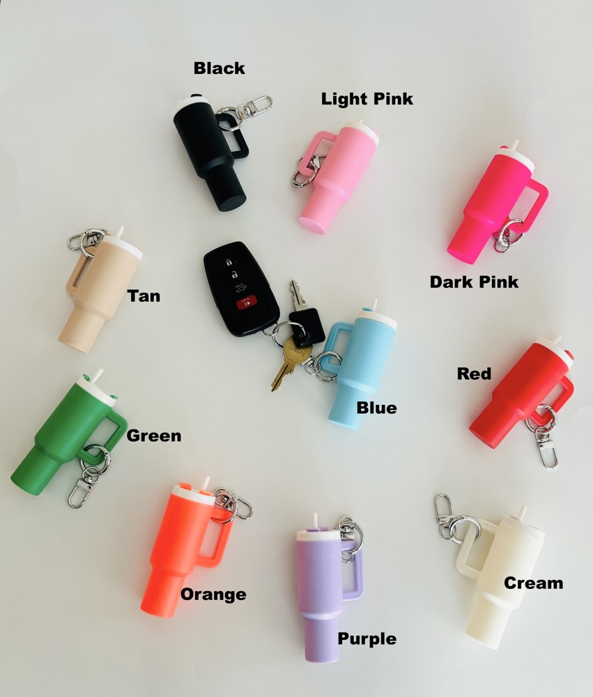 Mini Tumbler Keychain Stocking Stuffer & Chapstick Holder