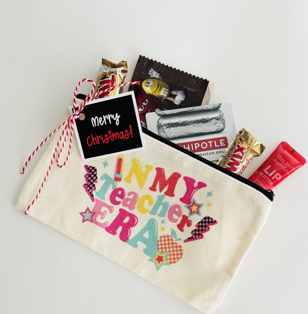 Ready to Gift Teacher Christmas Gift Pouch