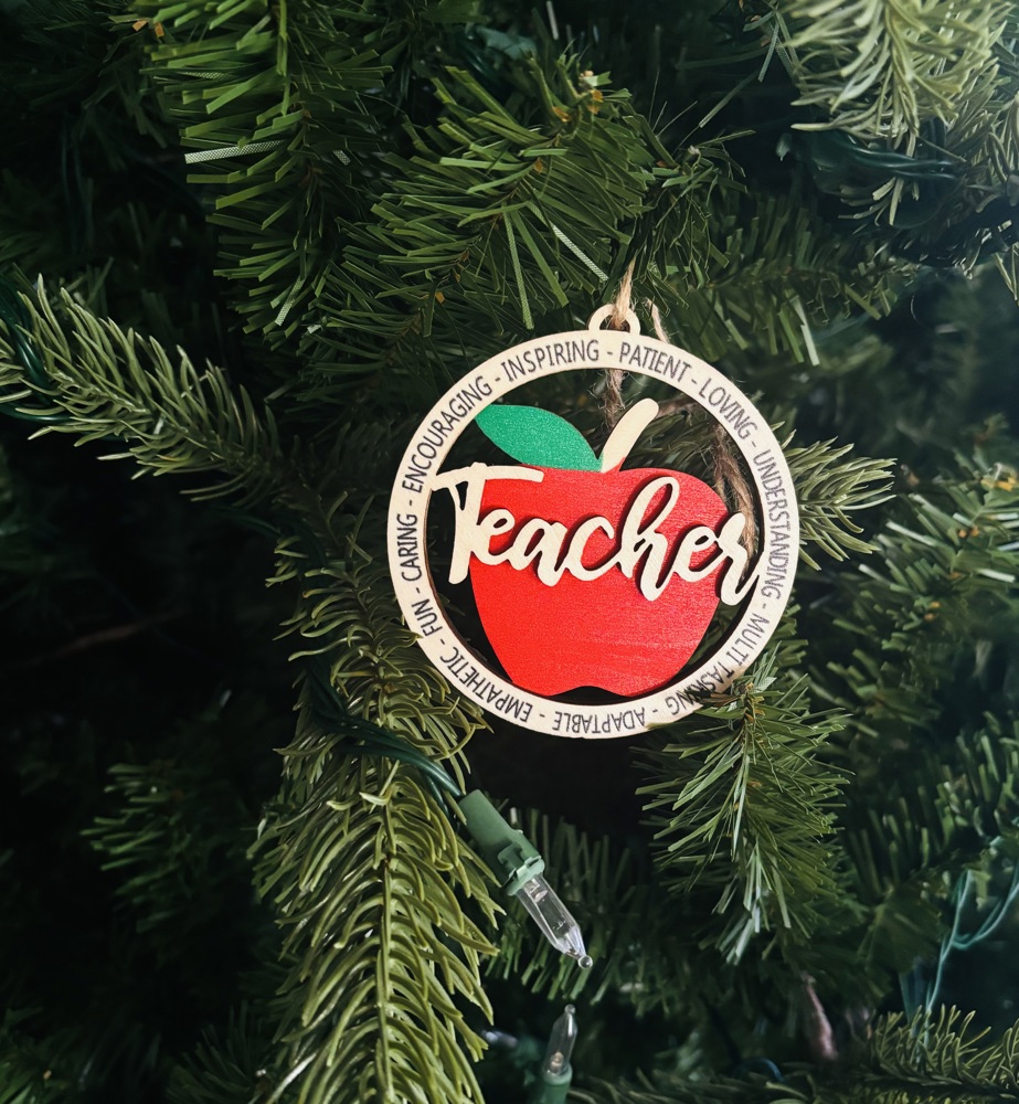 Christmas TEACHER Ornament Gift