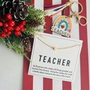  (2) Item Christmas TEACHER Gift Set