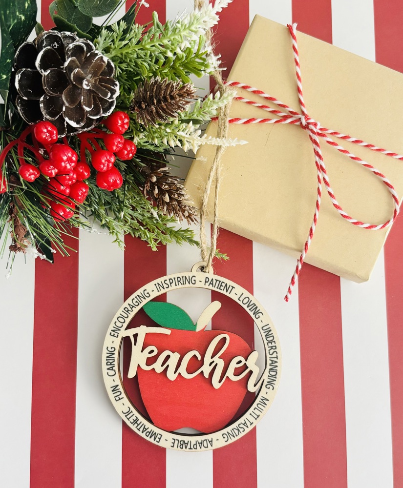 Christmas TEACHER Ornament Gift