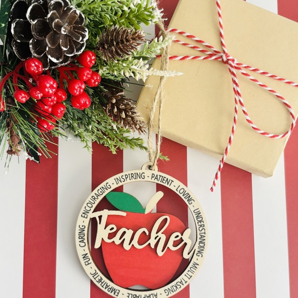 Christmas TEACHER Ornament Gift