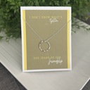  Mother's Day Tight Jeans Funny Card and Dainty Necklace Gift