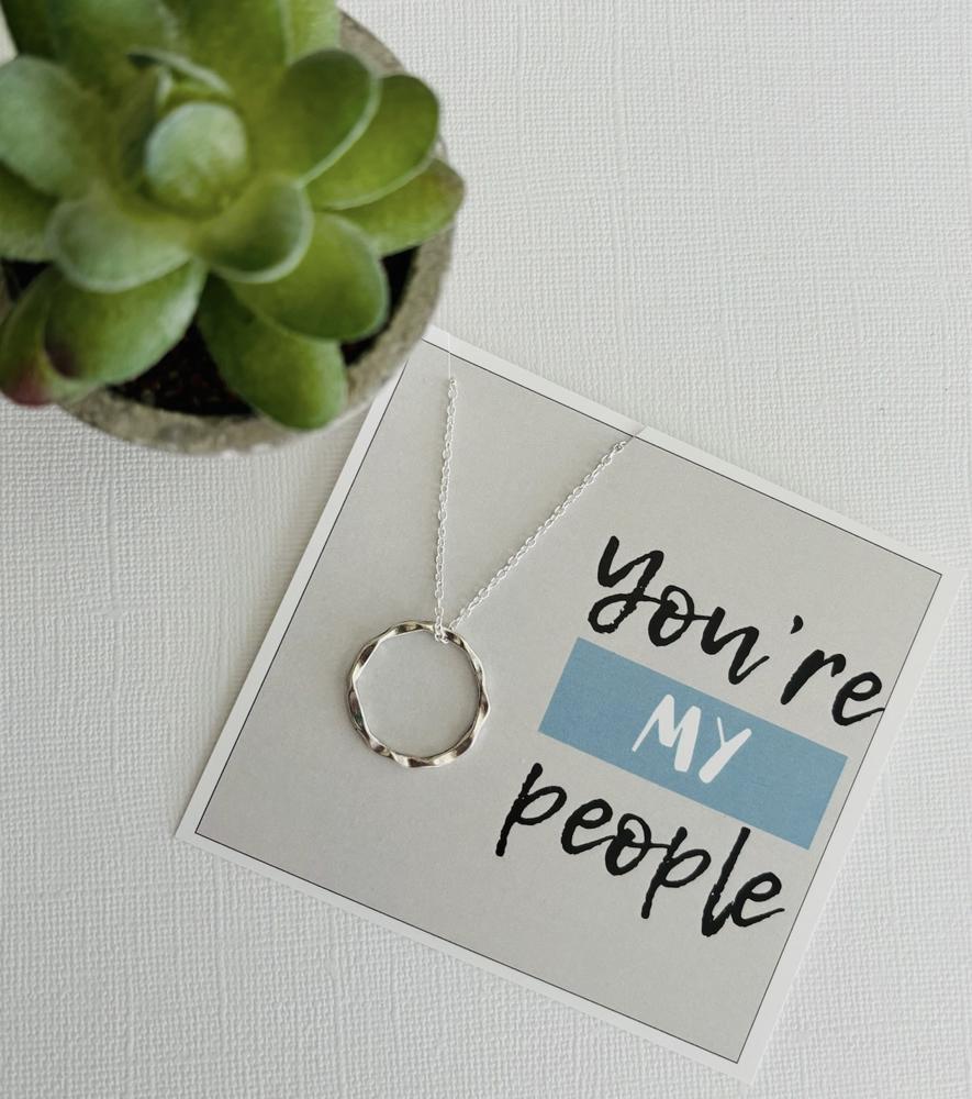 You're My People Gift Necklace & Card