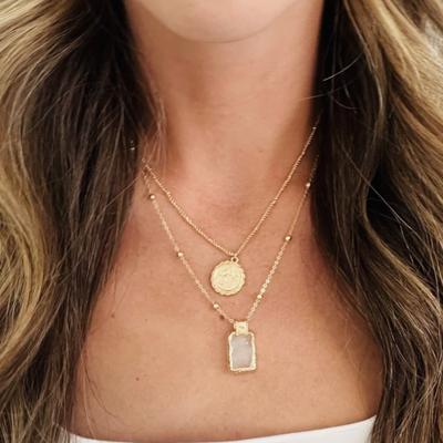 Gold Layered Pendant Necklace