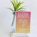 Gold Gold-Plated Back to School Comfort Heart Necklace Gift
