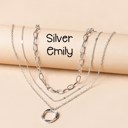 SEmily The Emily Multi-Layered Chain Stunning Link Necklace