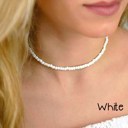 White Beaded Necklace Outer Banks Inspired Beaded Adjustable Necklaces