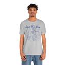 Athletic Heather Seas the Day Summer Beach Design Short Sleeved T-Shirt
