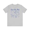 Athletic Heather Seas the Day Summer Beach Design Short Sleeved T-Shirt