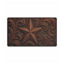 Desk Mat Large Black Tooled Leather-Look Western Star Desk Mat/Gaming Pad