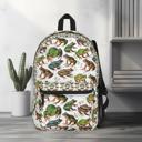  Frog Print Backpack for Kids Teens  Adults, Nature Lovers  and Herpetologists