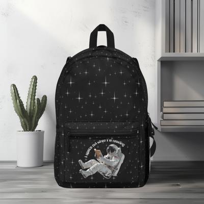Astronaut Reading Backpack, I Space Out When Reading Book Lover Bag