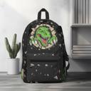 Fierce Dinosaur Custom Name Backpacks for School Work Gym Everyday, Lots of Patterns
