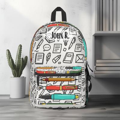 Pens and Pencils Backpack, Teacher Gift, Back to School Bag