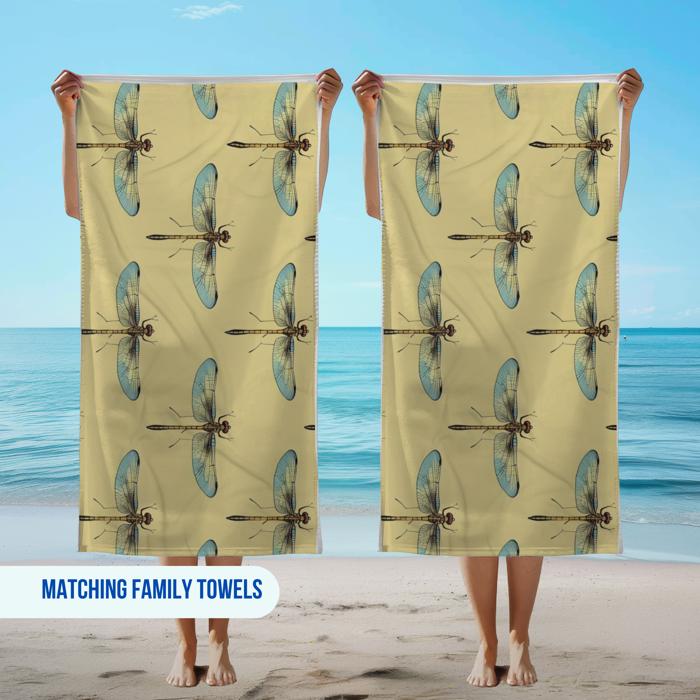 Dragonfly Beach Towel