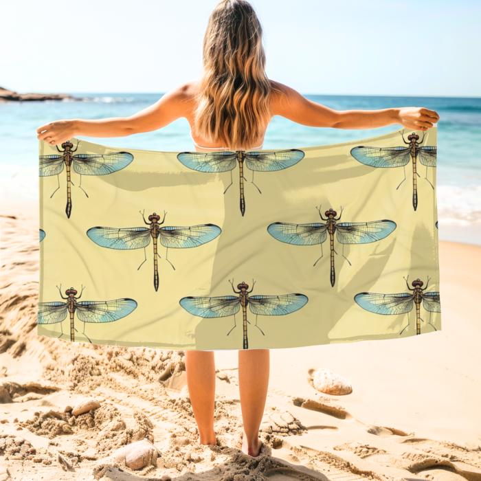 Dragonfly Beach Towel