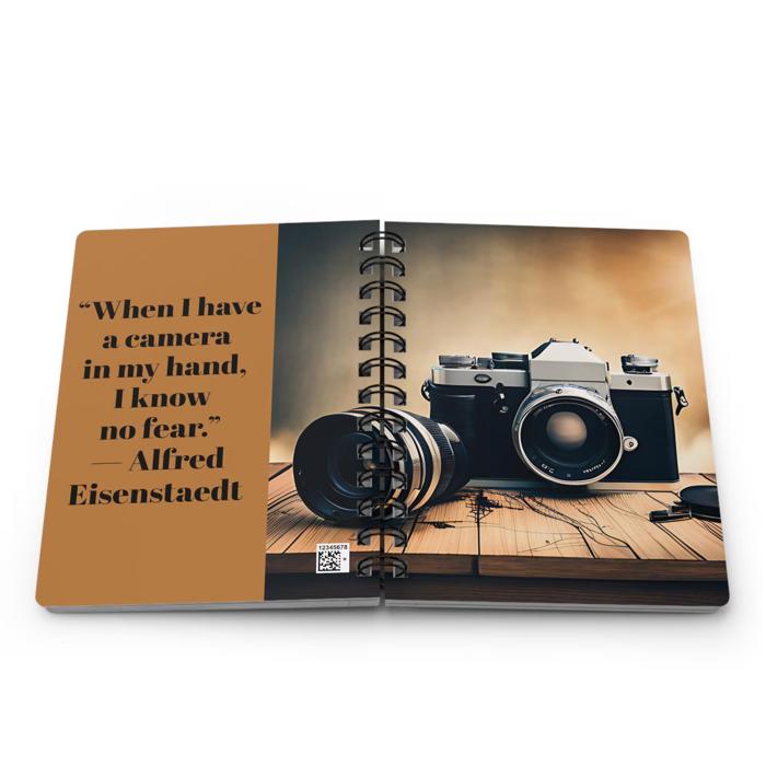 Photography and Travel Spiral Bound Notebook