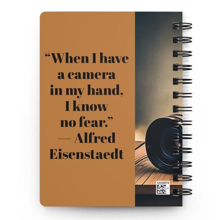 Photography and Travel Spiral Bound Notebook