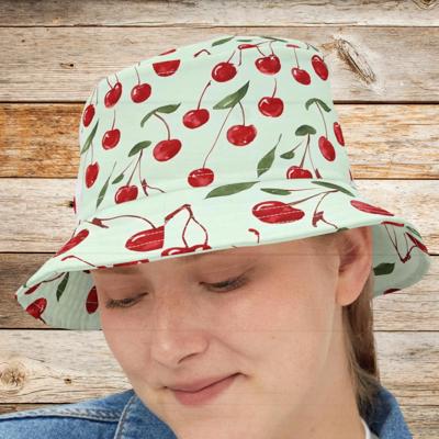 Cherry Bucket Hat, Retro Summer Accessory