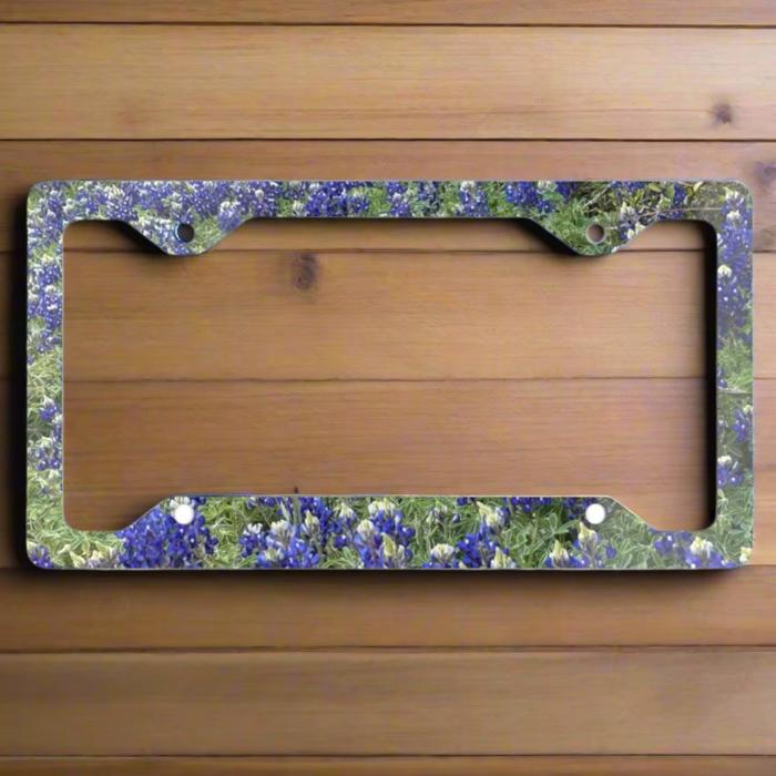 Bluebonnets License Plate Frame, Car License Plate Holder