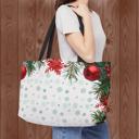  Christmas Carry Bag, Holiday Garland Tote, Xmas Hostess Gift Gear Bag