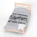  Work From Home Funny Cozy Blanket for Remote Workers Coworkers or Self-Care Days