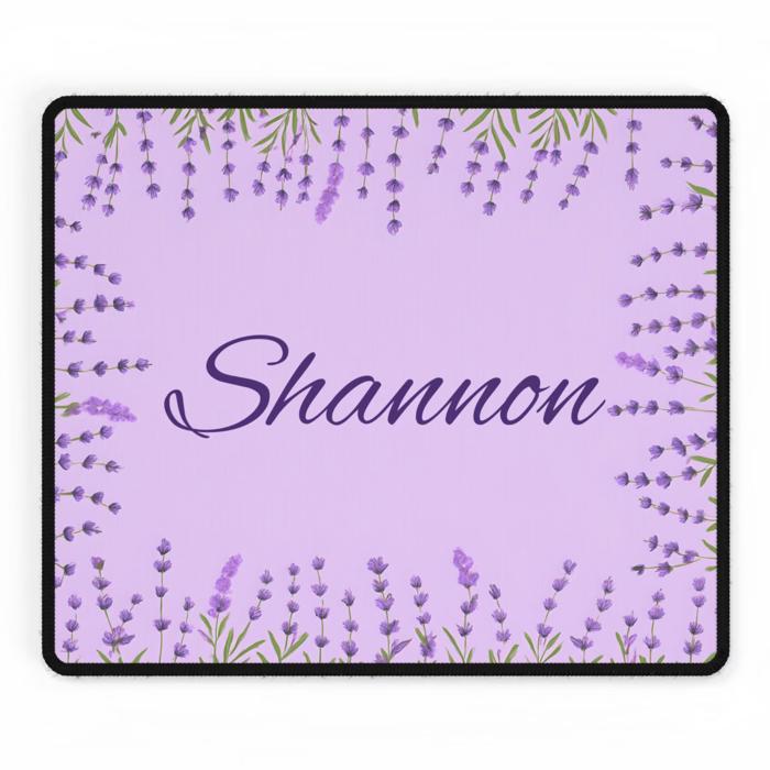 Lavender Wildflowers Desk Mat, Gardeners Work From Home Office Gift, Remote Worker or Gamer Floral Table Pad