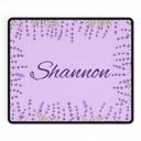  Lavender Wildflowers Desk Mat, Gardeners Work From Home Office Gift, Remote Worker or Gamer Floral Table Pad