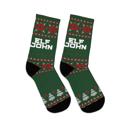  Custom Elf Name Ugly Christmas Sweater Socks,  Funny Stocking Stuffer or Secret Santa Gift