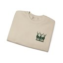  Reindeer  Crewneck Sweatshirt, Front & Back Forest Wildlife Design