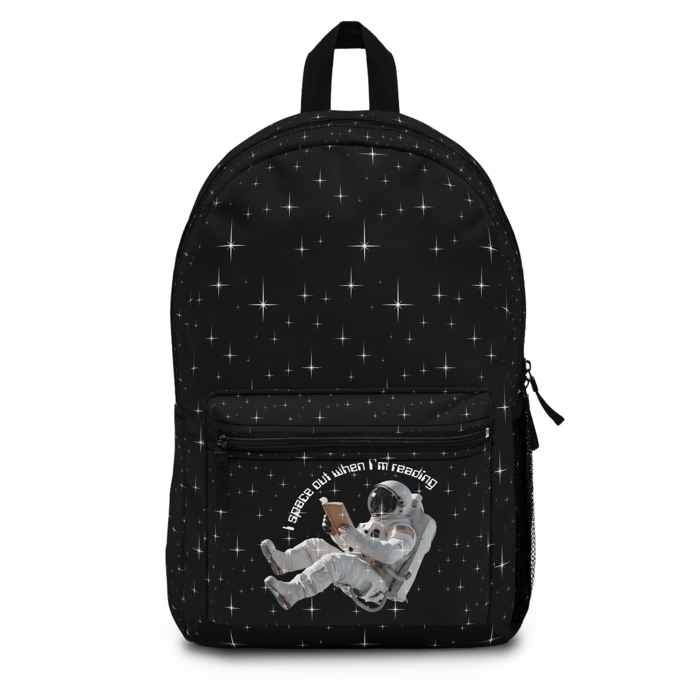Astronaut Reading Backpack, I Space Out When Reading Book Lover Bag